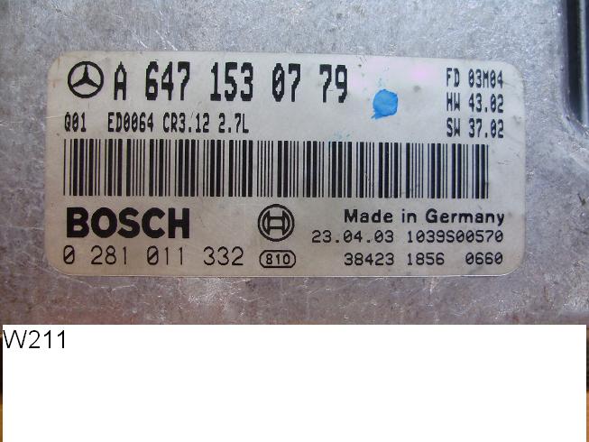 Блок управления двигателем Mercedes 6471530779