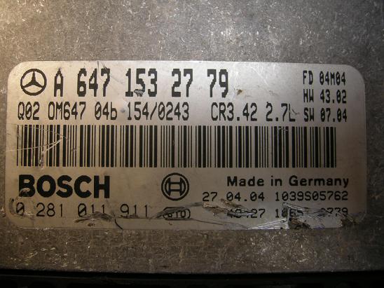 Блок управления двигателем (ECU)Mercedes 6471532779
