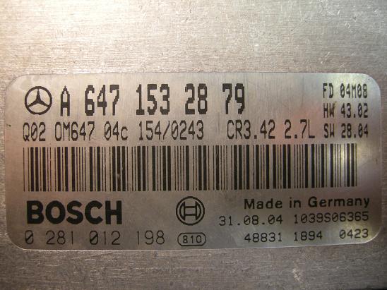 Блок управления двигателем Mercedes 6471532879