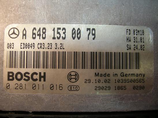 Блок управления двигателем Mercedes 6481530079