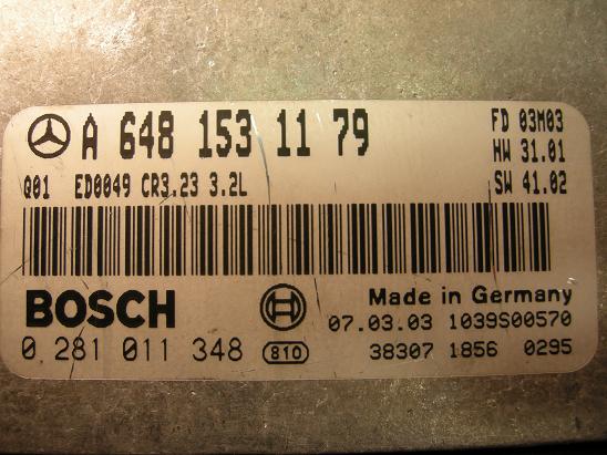 Блок управления двигателем Mercedes 6481531179
