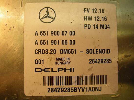 Блок управления двигателем Mercedes 6519000700