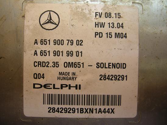 Блок управления двигателем (ECU) Mercedes 6519007902