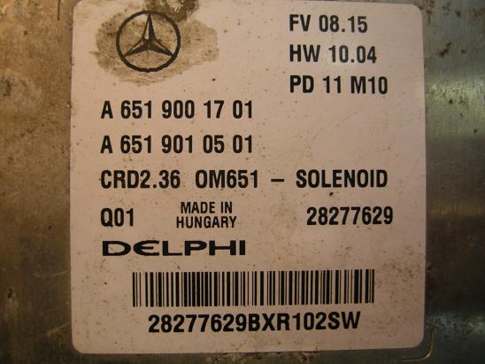 Блок управления двигателем (ECU) Mercedes 6519010501