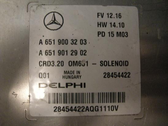 Блок управления двигателем Mercedes 6519012902