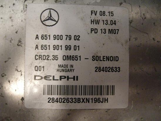 Блок управления двигателем Mercedes 6519019901