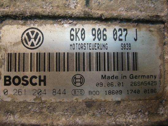 Блок управления двигателем AUDI, VW 6K0906027J