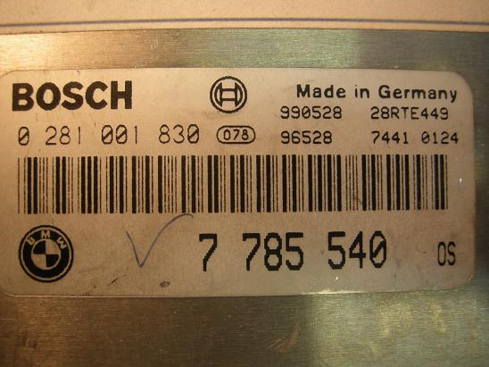 Блок управления двигателем BMW 7 785 540