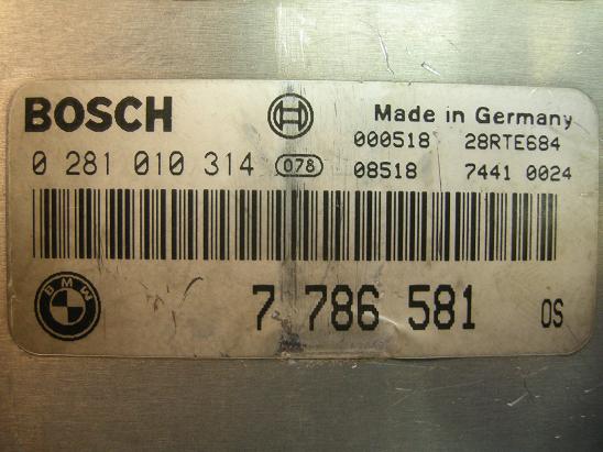Блок управления двигателем BMW 7 786 581