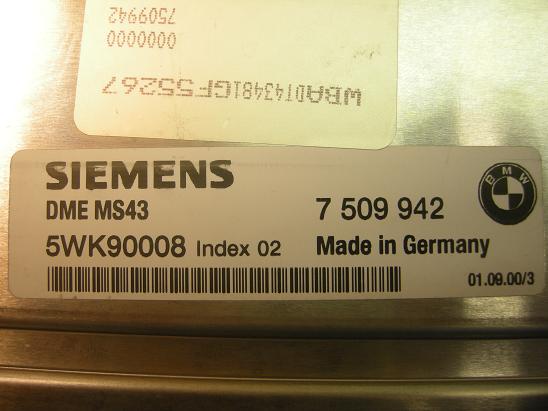 Блок управления двигателем BMW 7509942