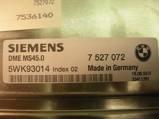 Блок управления двигателем BMW 7527072