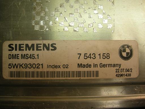 Блок управления двигателем BMW 7543158