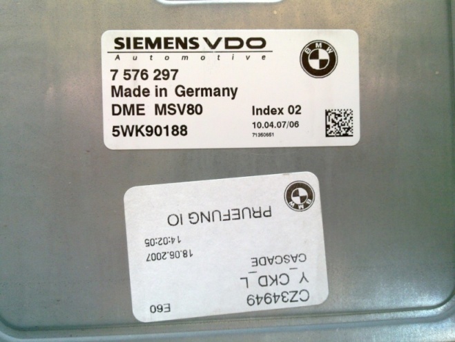 Блок управления двигателем BMW 7576297