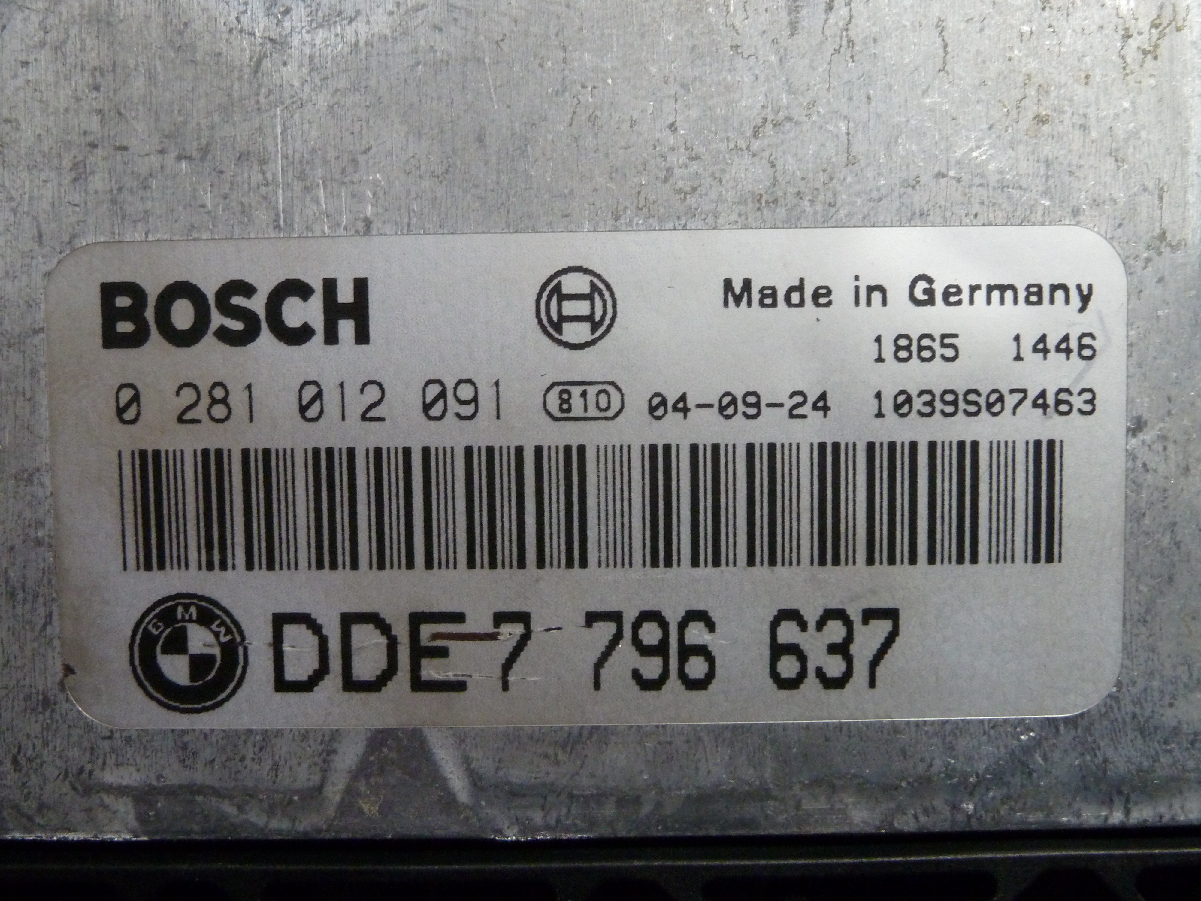 Блок управления двигателем BMW 7796637