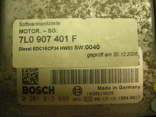 AUDI, VW 7L0907401F