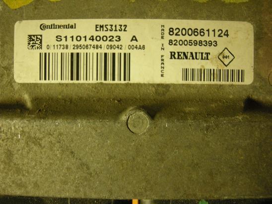 Блок управления двигателем Renault 8200598393