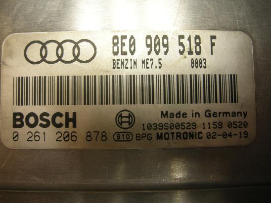 Блок управления двигателем (ECU) AUDI, VW 8E0909518F