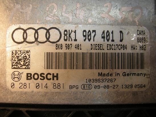Блок управления двигателем (ECU)AUDI, VW 8K1907401D