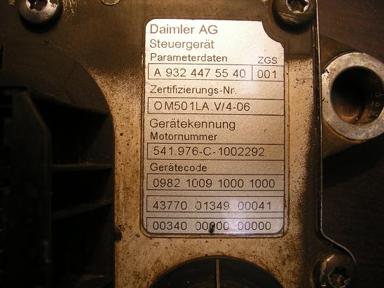 Блок управления двигателем (ECU)Mercedes 9324475540