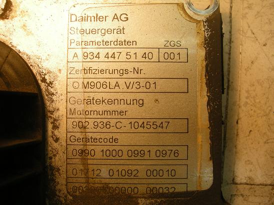 Блок управления двигателем (ECU) Mercedes 9344475140