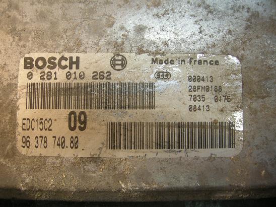 Блок управления двигателем Peugeot&Citroen 9637874080