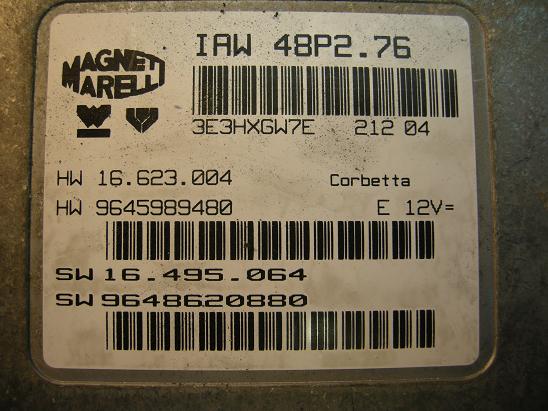Блок управления двигателем Peugeot&Citroen 9645989480