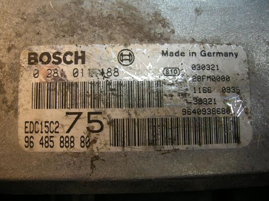 Блок управления двигателем Peugeot&Citroen 9648588880
