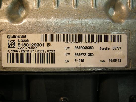 Блок управления двигателем (ECU) Peugeot&Citroen 9691761080