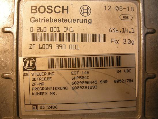 Блок управления двигателем (ECU)Mercedes ZF6009390001